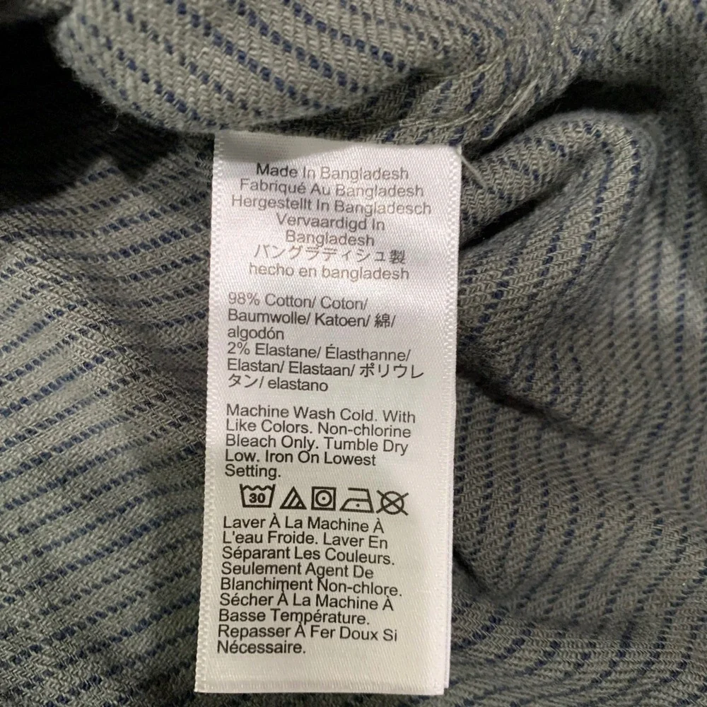 J. Crew Button-Down Shirt Striped Long‎ Sleeve Casual Top Medium New With Tags